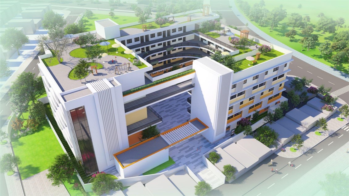 Cuối năm nay, khu Đống Đa, Hà Nội sẽ có 1 trường THPT mới cực XỊN: Diện tích xây dựng hơn 2.000m2, nhìn ảnh phối cảnh mà mê!