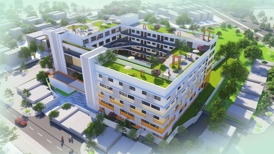 Cuối năm nay, khu Đống Đa, Hà Nội sẽ có 1 trường THPT mới cực XỊN: Diện tích xây dựng hơn 2.000m2, nhìn ảnh phối cảnh mà mê!