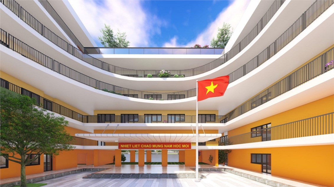 Cuối năm nay, khu Đống Đa, Hà Nội sẽ có 1 trường THPT mới cực XỊN: Diện tích xây dựng hơn 2.000m2, nhìn ảnh phối cảnh mà mê!