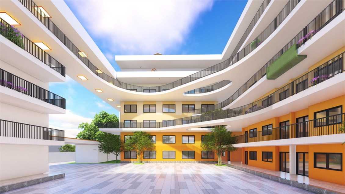 Cuối năm nay, khu Đống Đa, Hà Nội sẽ có 1 trường THPT mới cực XỊN: Diện tích xây dựng hơn 2.000m2, nhìn ảnh phối cảnh mà mê!