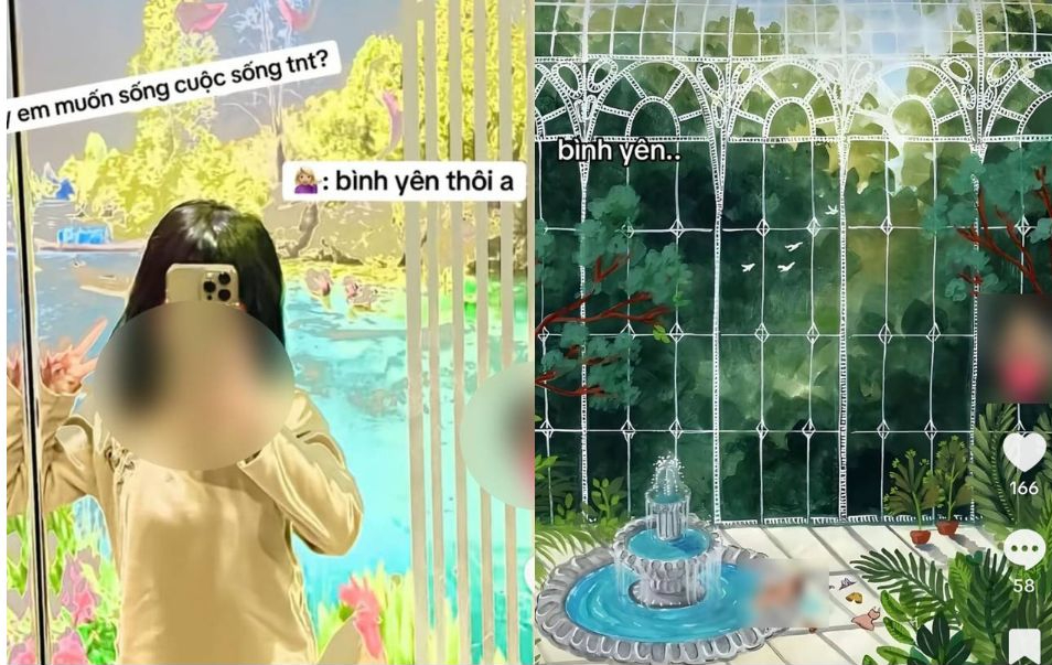 Ở một góc nhỏ, phía dưới đài phun nước trong hình nền, xuất hiện chi tiết nhạy cảm của cặp nam nữ: hình ảnh mang tính người lớn, không phù hợp với độ tuổi của đứa trẻ. 