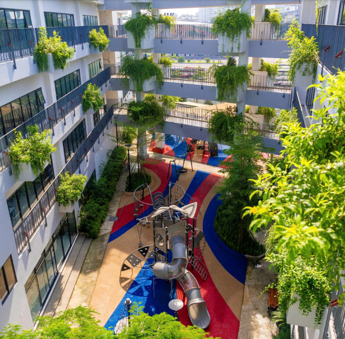 Một số hình ảnh về ngôi trường con gái Lan Phương theo học