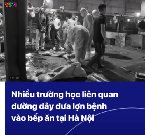 Bản tin ngày 30/3 trên VTV1 về tình trạng thực phẩm bẩn.