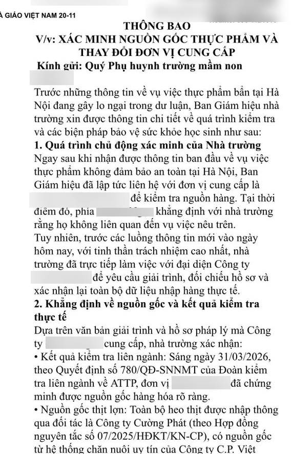Nhiều phụ huynh Hà Nội đồng loạt làm điều này sau thông tin 300 tấn thịt bẩn: Người thở phào nhẹ nhõm, người hồi hộp lo lắng!