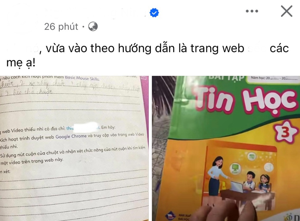 Bài đăng cảnh báo của phụ huynh