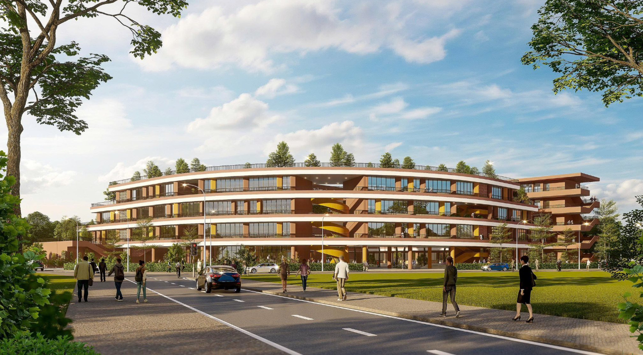 Phối cảnh Trường THPT ở Phú Diễn