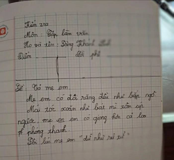 Học sinh tả t&oacute;c mẹ khiến d&acirc;n t&igrave;nh cạn lời: Đọc tới đ&acirc;u, đ&oacute;i bụng tới đ&oacute;!- Ảnh 1.