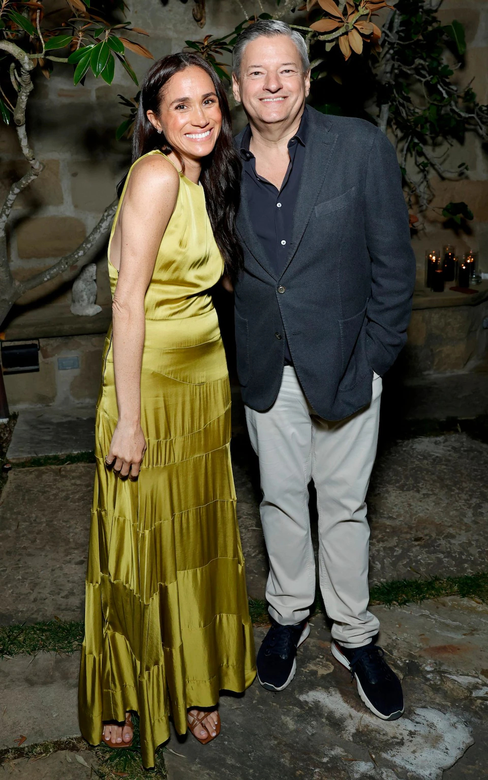 Meghan diện 'váy phục thù' tới tiệc sếp lớn Netflix