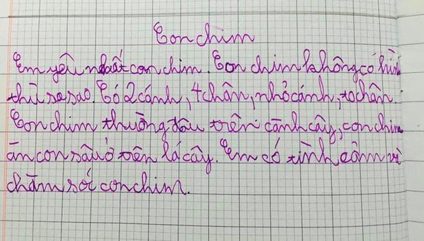Mẹ của em học sinh, người chia sẻ bài viết cũng cho biết đây chỉ là một khoảnh khắc cũ được chụp lại khi con đang học lớp 3.