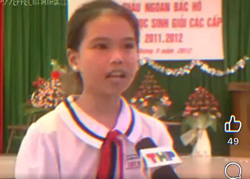 Nguyễn Minh Thúy năm lớp 5