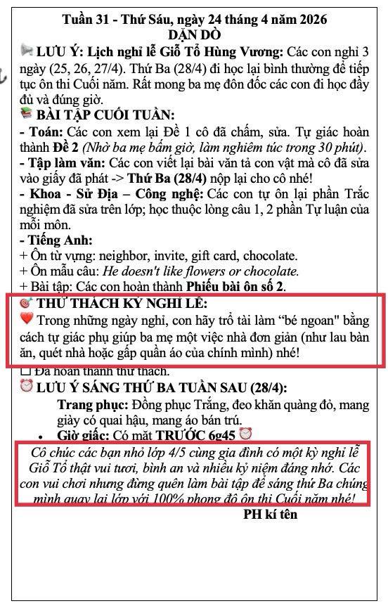 3 tin nhắn từ cô giáo khiến một bà mẹ ở TP.HCM lập tức thay đổi thái độ: Cách giao tiếp của cô đã 