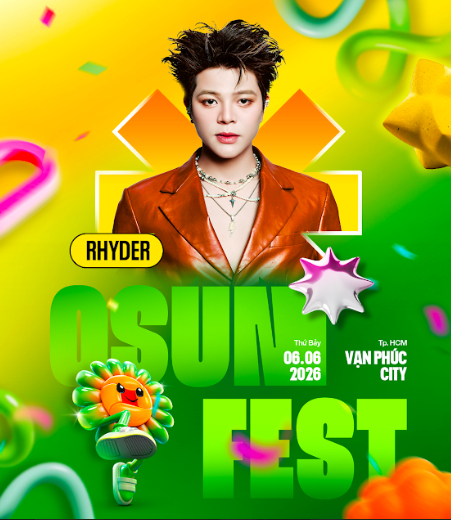 Quang Hùng MasterD, RHYDER, Pháp Kiều hội ngộ cùng HIEUTHUHAI tại OSUNFEST 2026