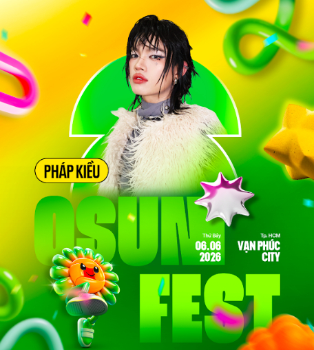Quang Hùng MasterD, RHYDER, Pháp Kiều hội ngộ cùng HIEUTHUHAI tại OSUNFEST 2026