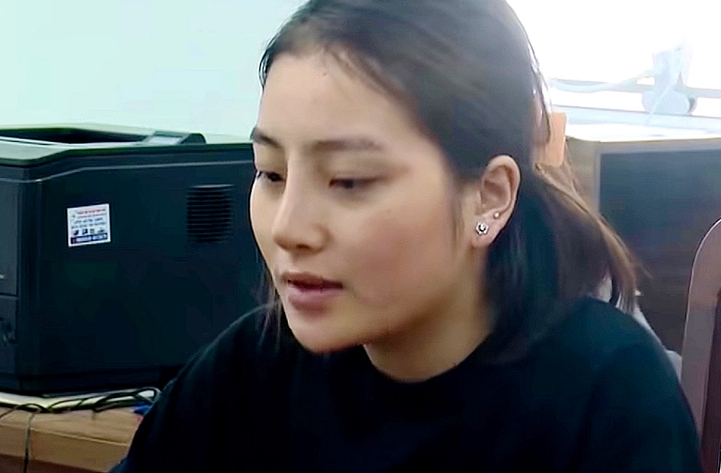 Bị can Tâm tại cơ quan công an