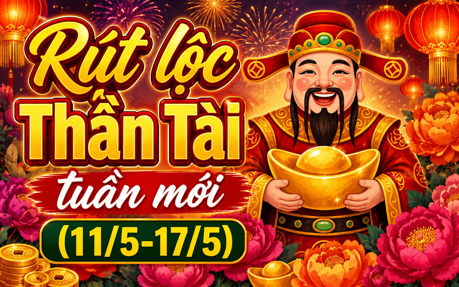 Tặng bạn quẻ may mắn từ Thần Tài trong tuần mới (11/5-17/5): Tuổi nào lộc đổ về tay, tuổi nào vận đỏ như say ân tình?