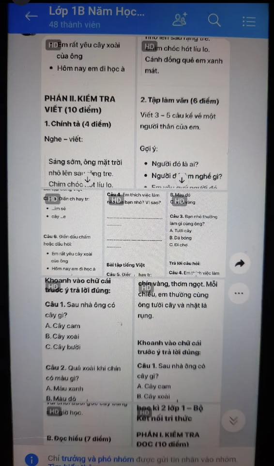 Phụ huynh bức xúc tố cô giáo lớp 1 nhờ ChatGPT soạn bài tập tiếng Việt cho học sinh, còn 