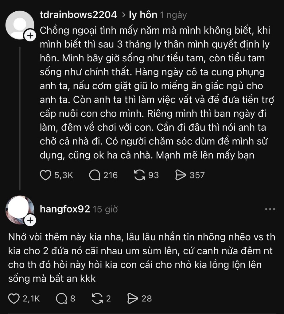 Câu chuyện về sự khác biệt giữa có danh phận và không danh phận