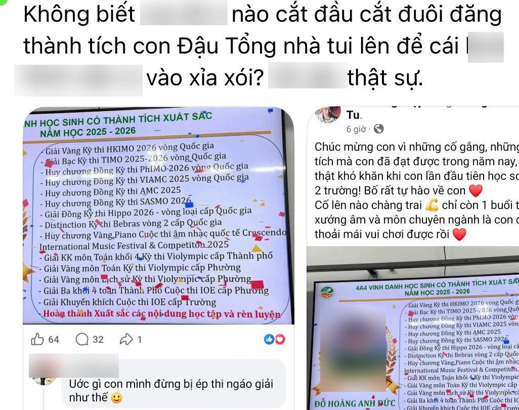 1 “Anh trai vượt ngàn chông gai” khoe thành tích con gây tranh cãi, nhiều người bênh: Đừng phiến diện!
