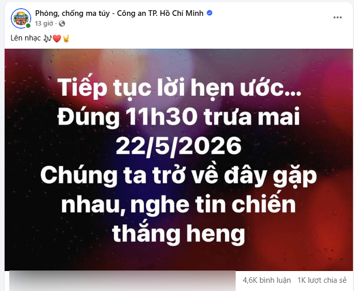 Hội dân văn phòng đồng loạt “đặt sẵn cơm trưa”, chờ đến 11h30 để check tin từ Fanpage Cảnh sát phòng chống ma túy TP.HCM