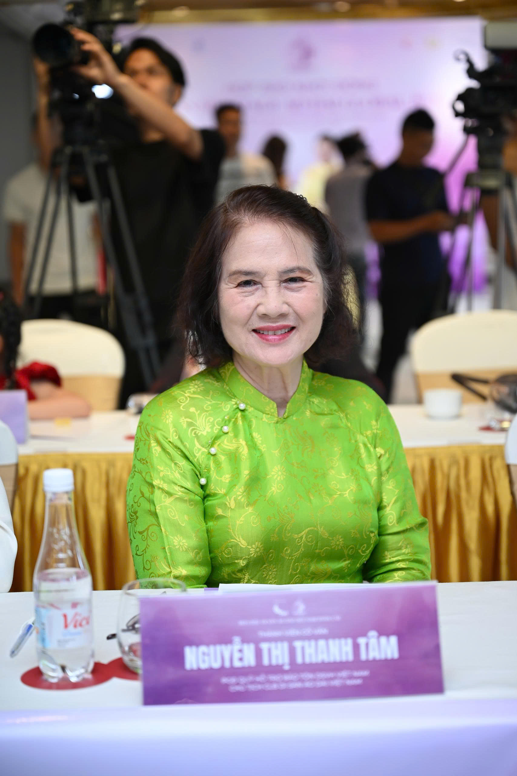 Bà Nguyễn Thị Thanh Tâm- Thành viên Ban cố vấn, Chủ tịch CLB Di sản Áo dài Việt Nam