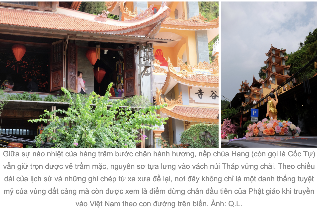 Ô tô xếp dài hàng cây số dọc đường biển Đồ Sơn dự Đại lễ Phật đản chùa Hang