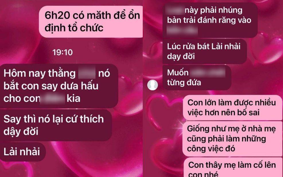 Một đoạn tin nhắn gây sốc