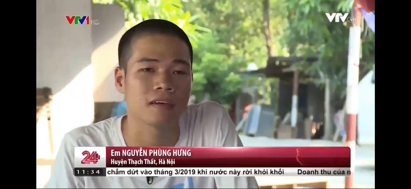 Nguyễn Phùng Hưng thời điểm trượt đại học năm 2017