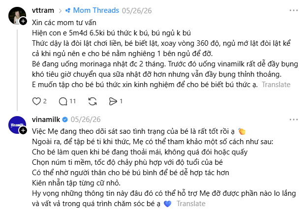 Thay vì tránh né sự không hài lòng, Vinamilk chọn cách tiếp cận gần gũi hơn với khách hàng, họ ưu tiên sự hiện diện