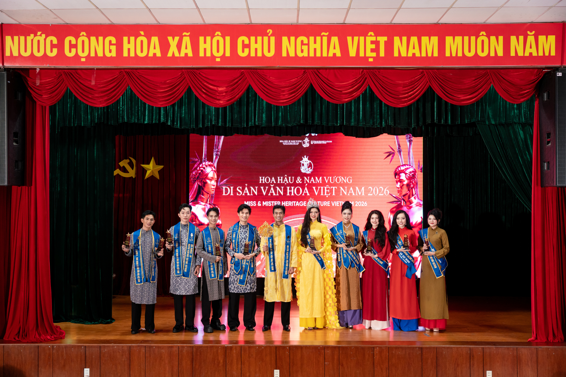 Kết quả chung cuộc Hoa hậu và Nam vương Di sản Văn hoá Việt Nam 2026