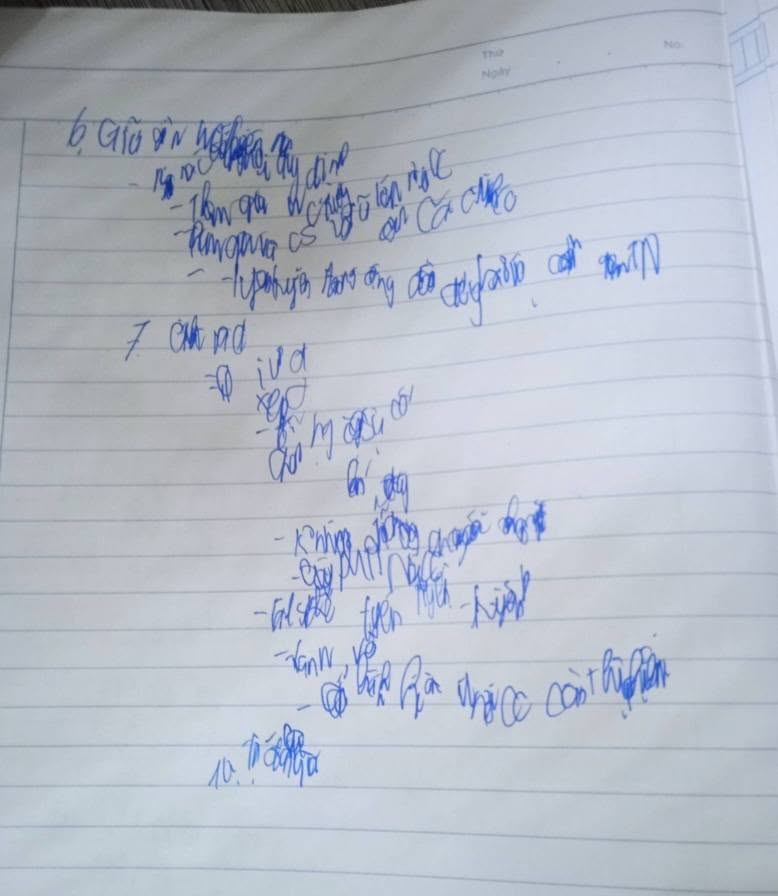 Một số bài làm của học sinh được cô giáo chia sẻ