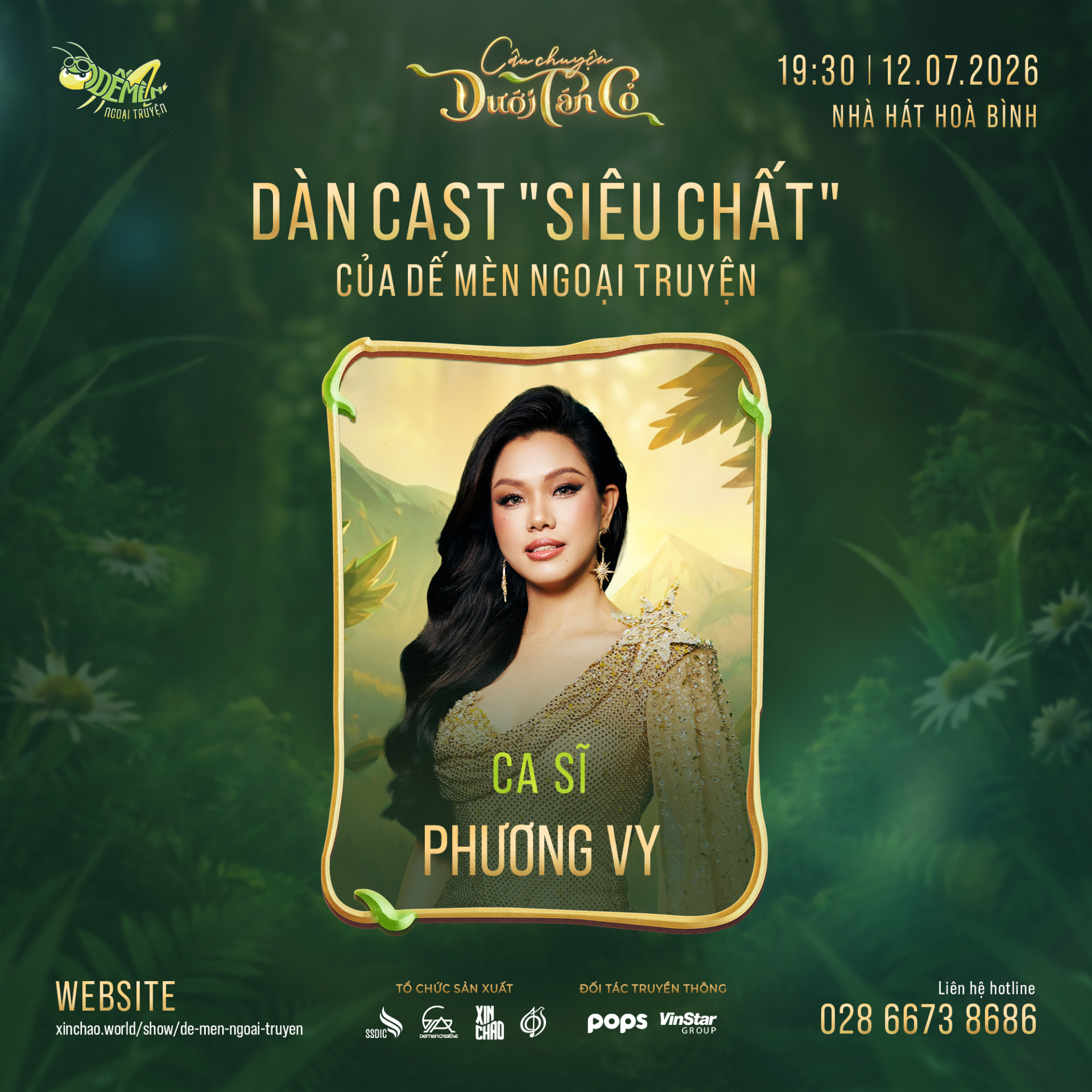Thanh Duy, Phương Vy hóa thân Dế Mèn và Nhện Chúa trong dự án xiếc nhạc kịch