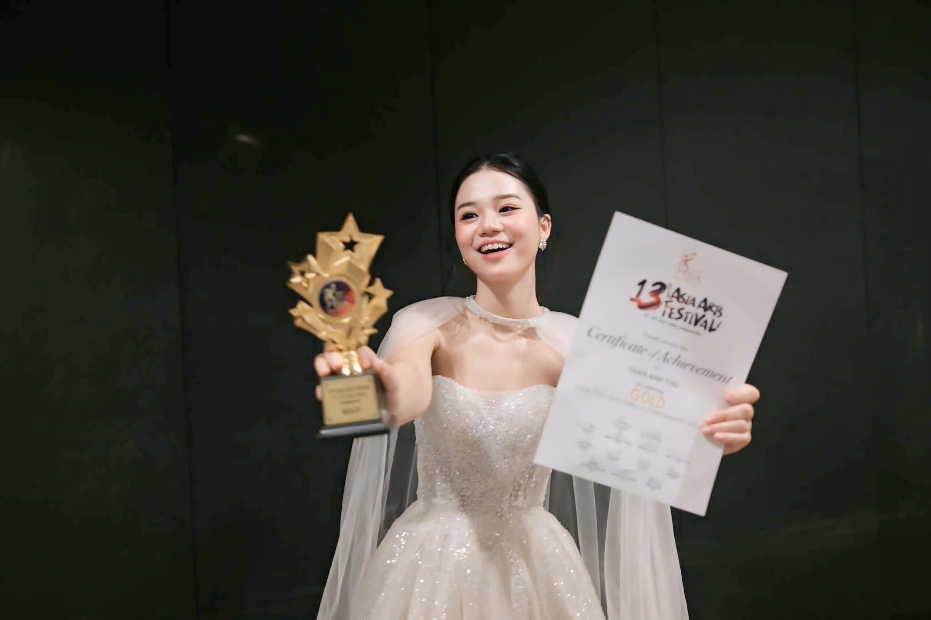 Ca sĩ trẻ Anh Thư xuất sắc giành giải Vàng tại Asia Arts Festival 2026