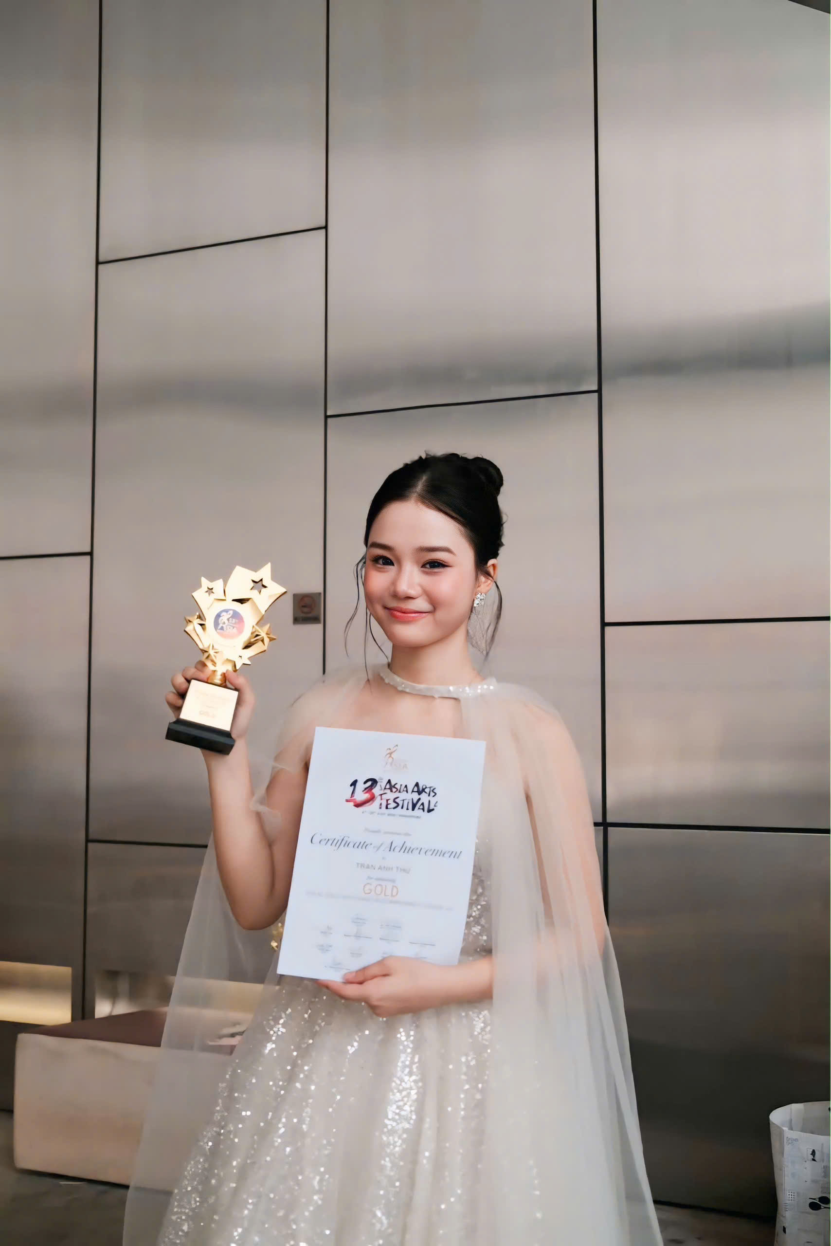 Ca sĩ trẻ Anh Thư xuất sắc giành giải Vàng tại Asia Arts Festival 2026