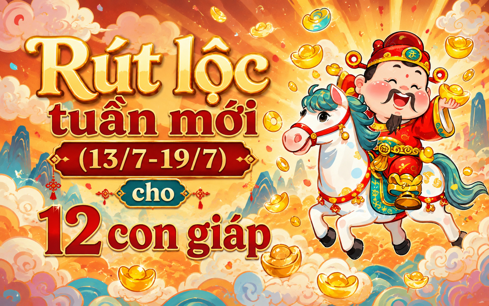 Rút lộc tuần mới (13/7-19/7) cho 12 con giáp: Ai được hưởng lộc lớn từ vũ trụ, ai cần thận trọng nhiều hơn?