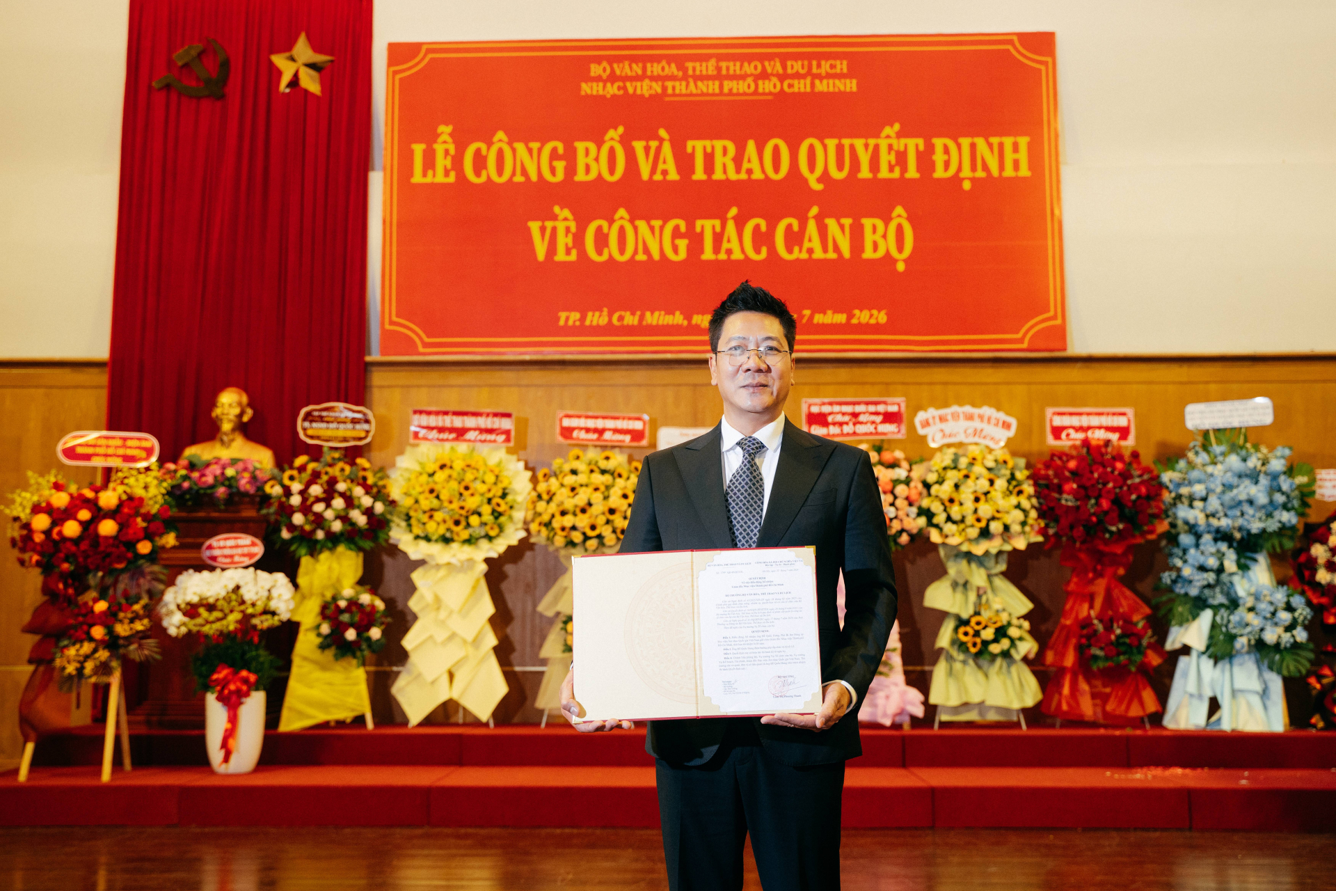 NSND Đỗ Quốc Hưng được bổ nhiệm làm Giám đốc Nhạc viện TP.HCM