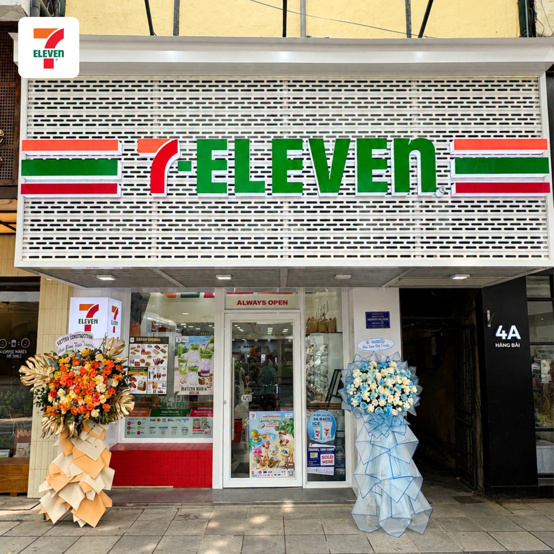 Cửa hàng 7-Eleven trên phố Hàng Bài, Hà Nội (Ảnh: 7-Eleven Vietnam)