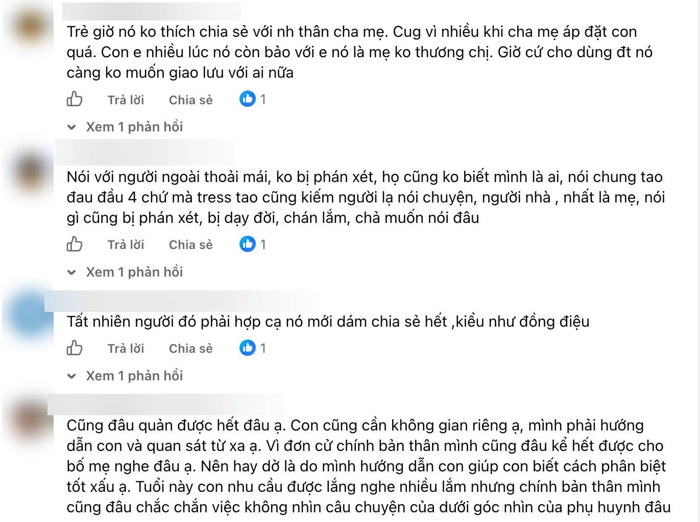 Nhiều người góp ý với bà mẹ
