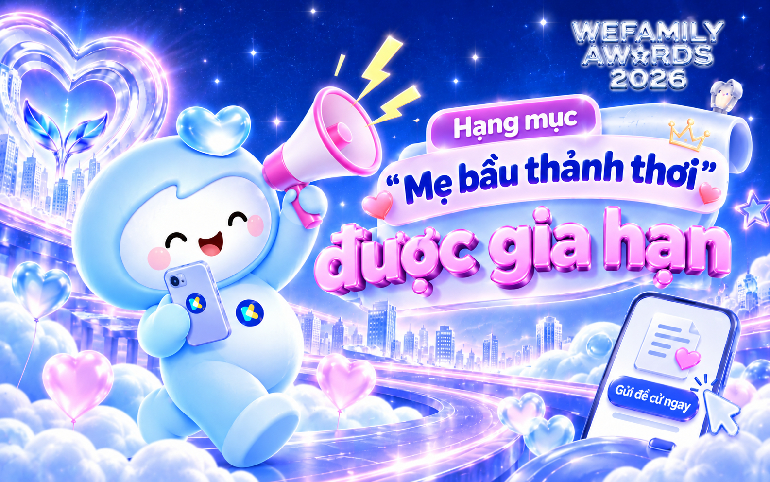 Tin cực vui từ WeFamily Awards 2026: Bất ngờ gia hạn đề cử hạng mục