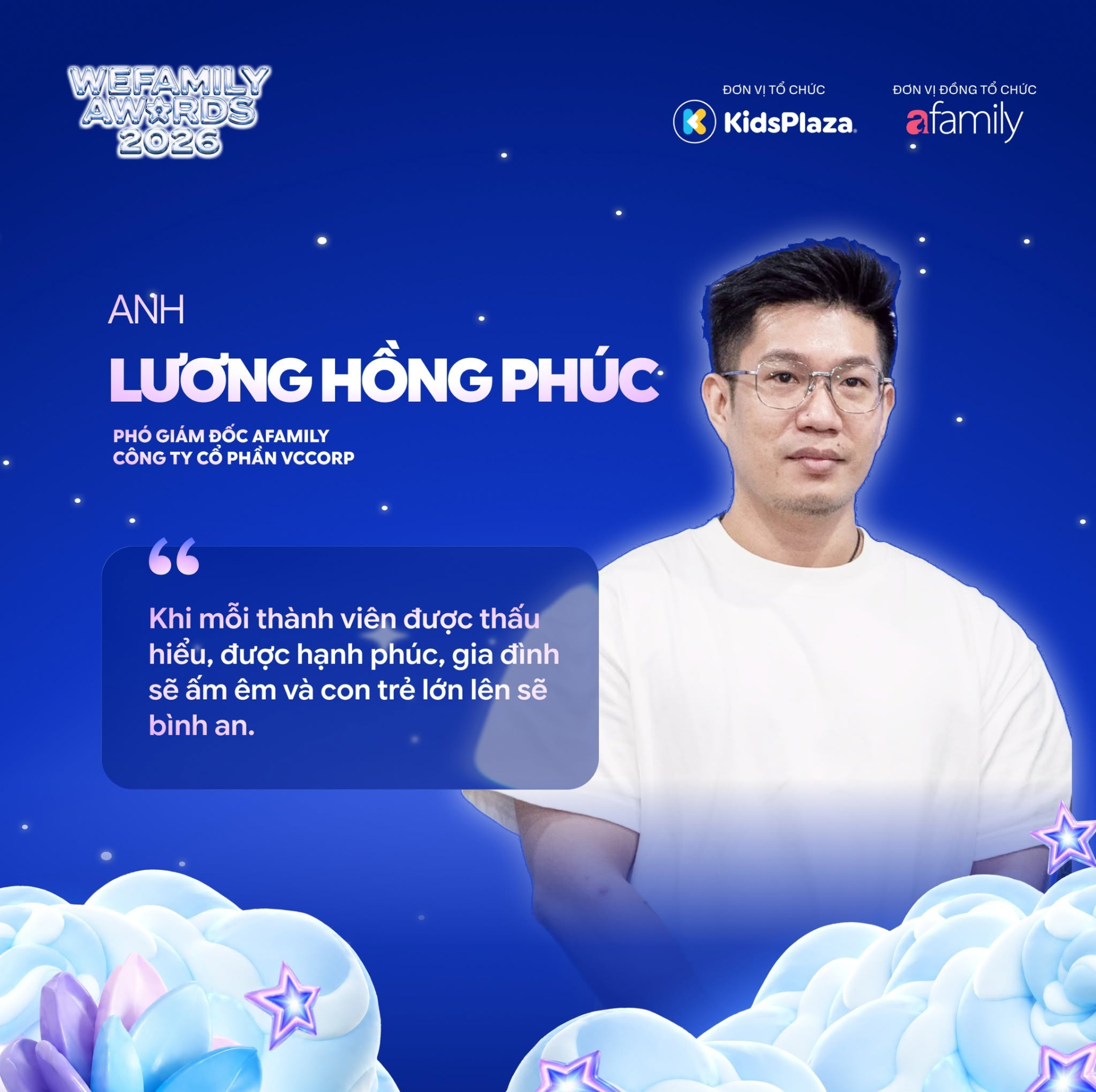 Lễ vinh danh WeFamily Awards 2026 khép lại với những chia sẻ đầy xúc động và nhân văn!