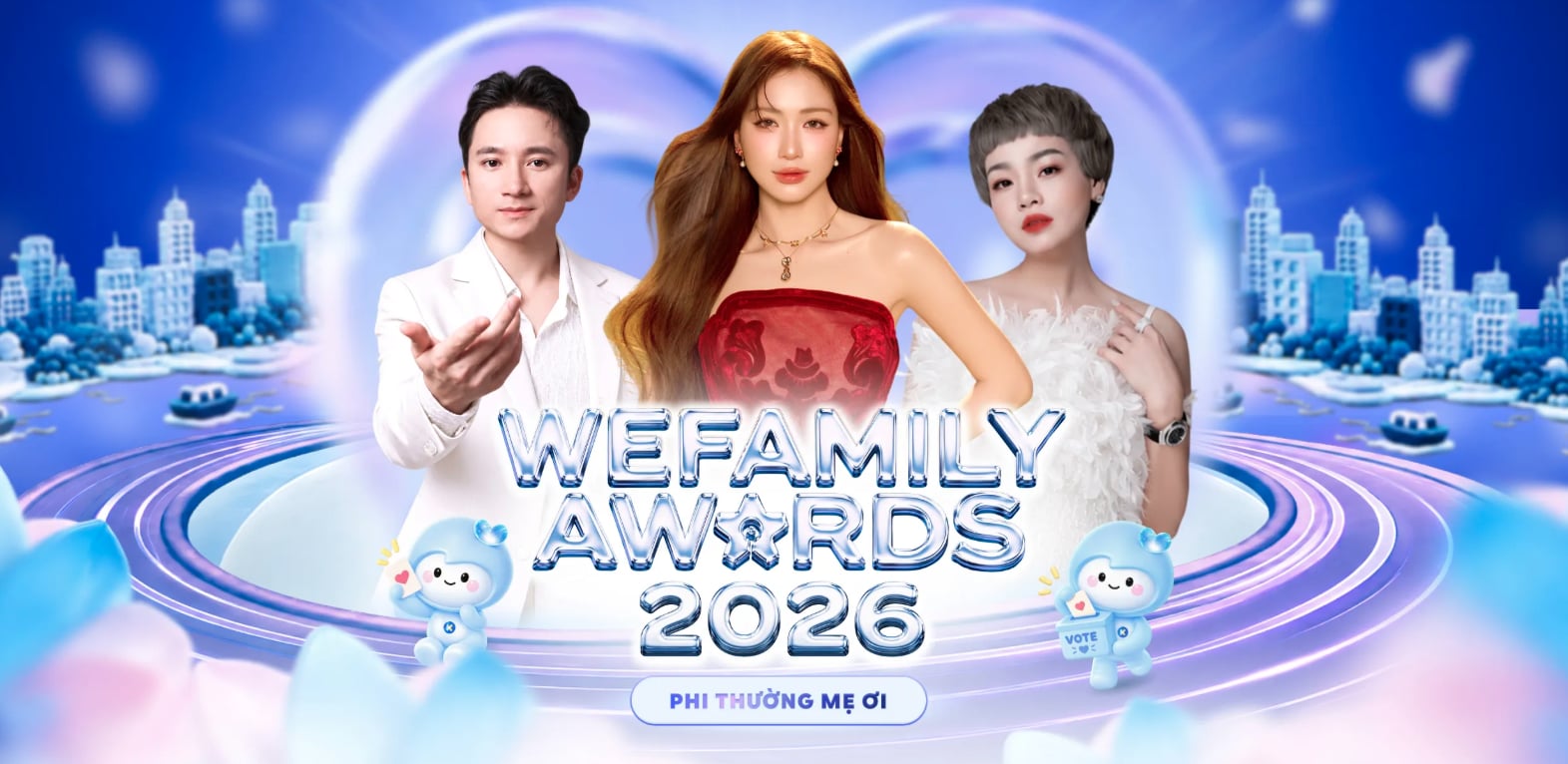 Dàn nghệ sĩ tên tuổi cùng hội ngộ tại WeFamily Awards 2026