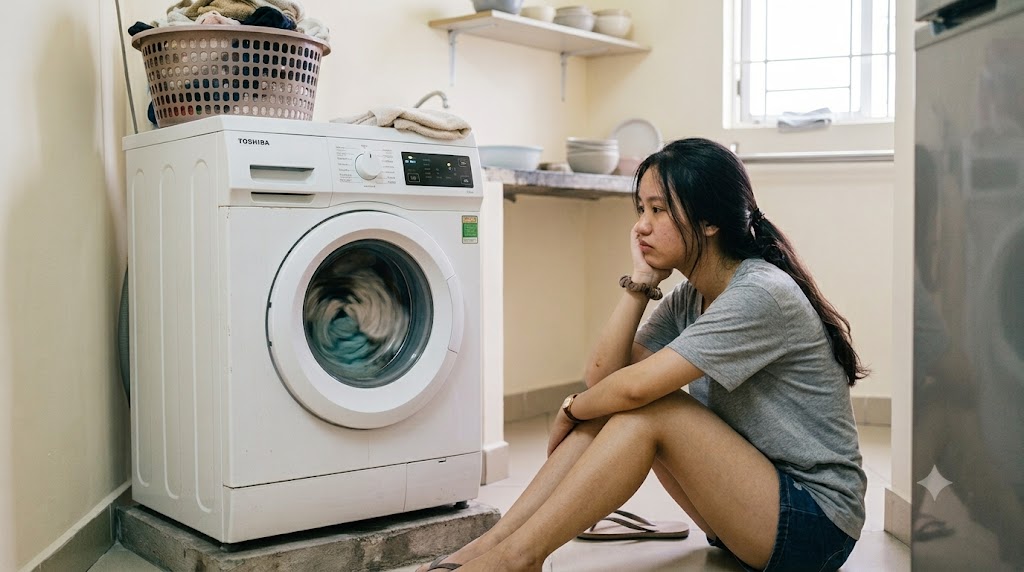 Cho ch&aacute;u ở nhờ đi học, người d&igrave; "kh&oacute;c r&ograve;ng" v&igrave; chiếc m&aacute;y giặt, khuy&ecirc;n phụ huynh n&ecirc;n cho con ra ở trọ, đừng l&agrave;m phiền b&agrave; con- Ảnh 2.
