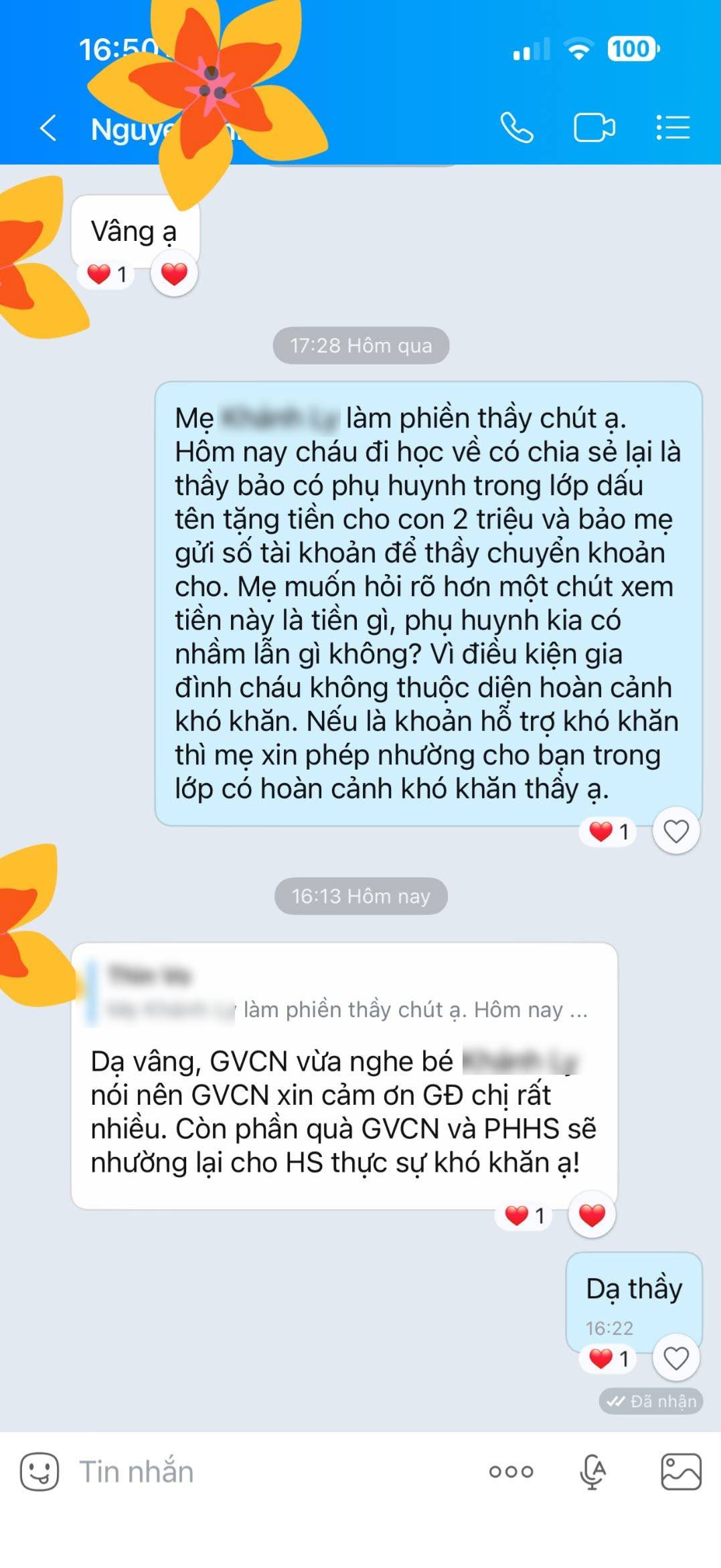 Tin nhắn gây chú ý