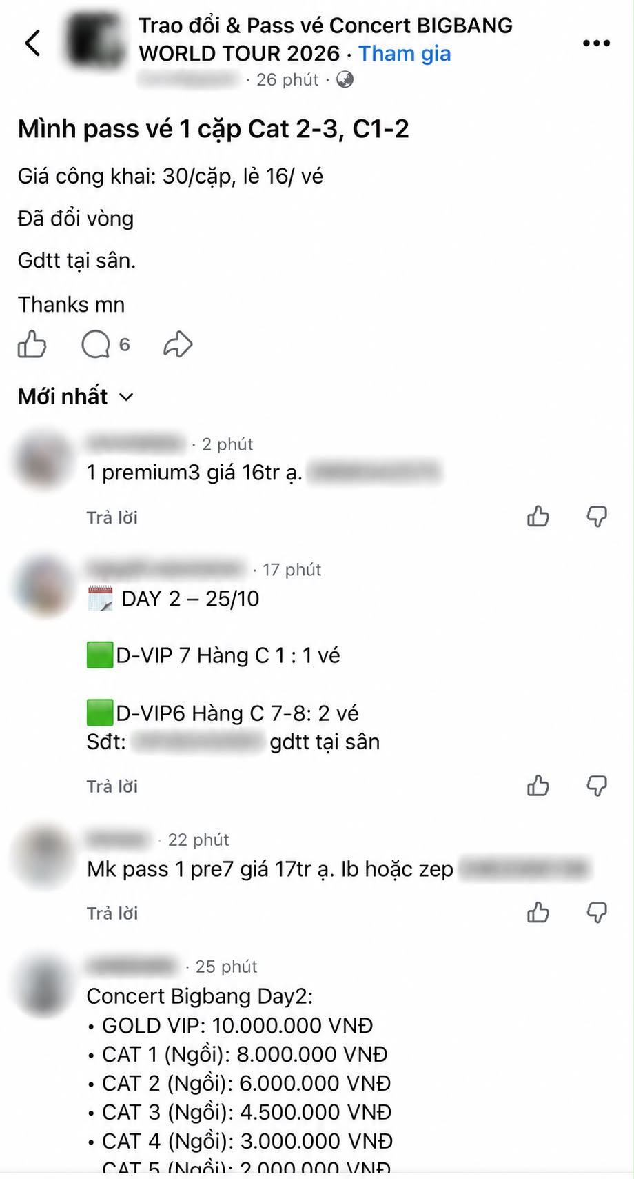 Trước giờ G đêm 2 concert BIGBANG: Phe vé ôm hàng không chịu hạ giá, khán giả kiên nhẫn chờ giá gãy