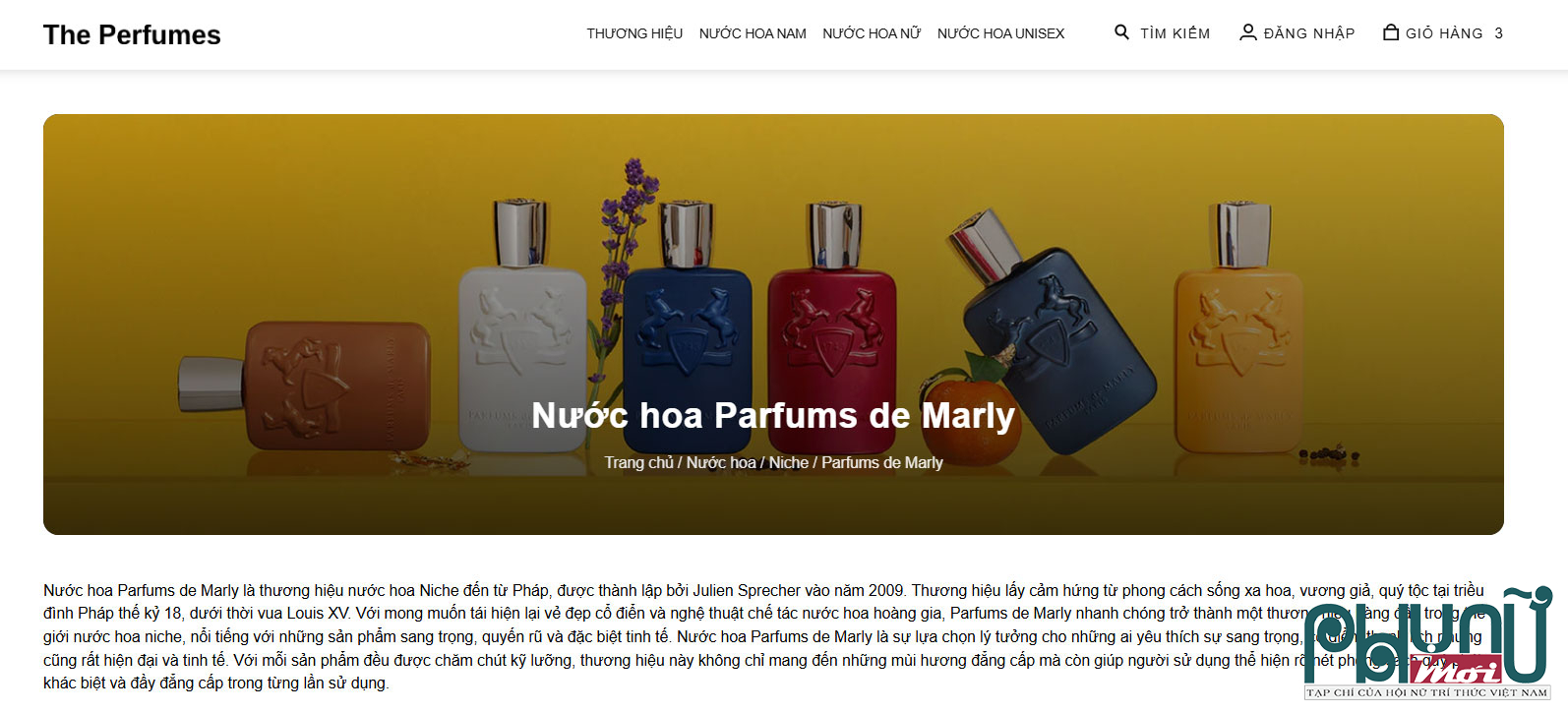 The Perfumes – Cửa hàng nước hoa chính hãng