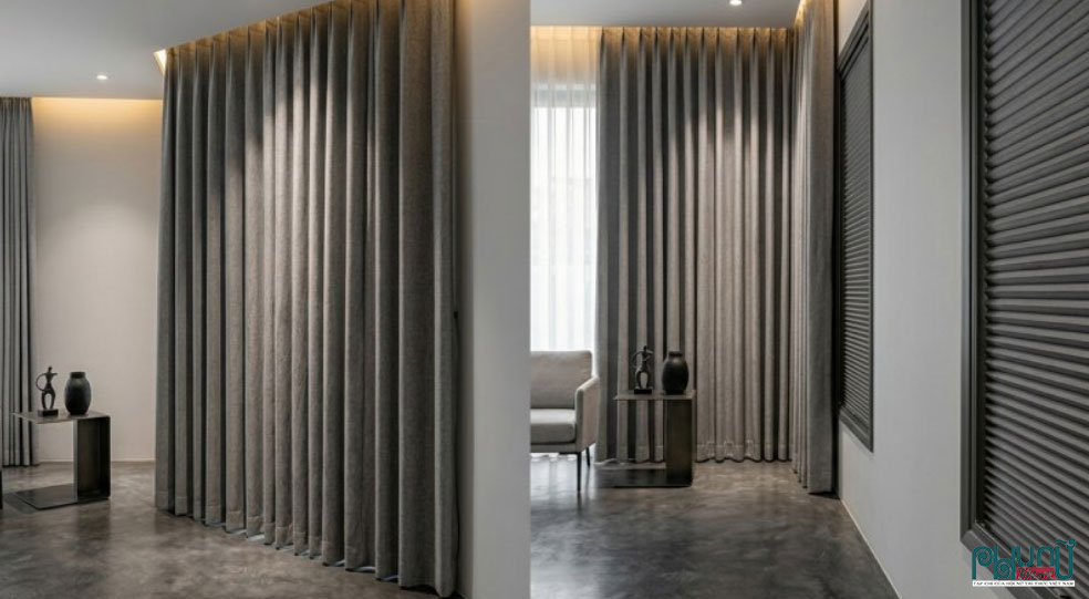 Rèm vải màu Xám (Grey) – Đỉnh cao của sự hiện đại