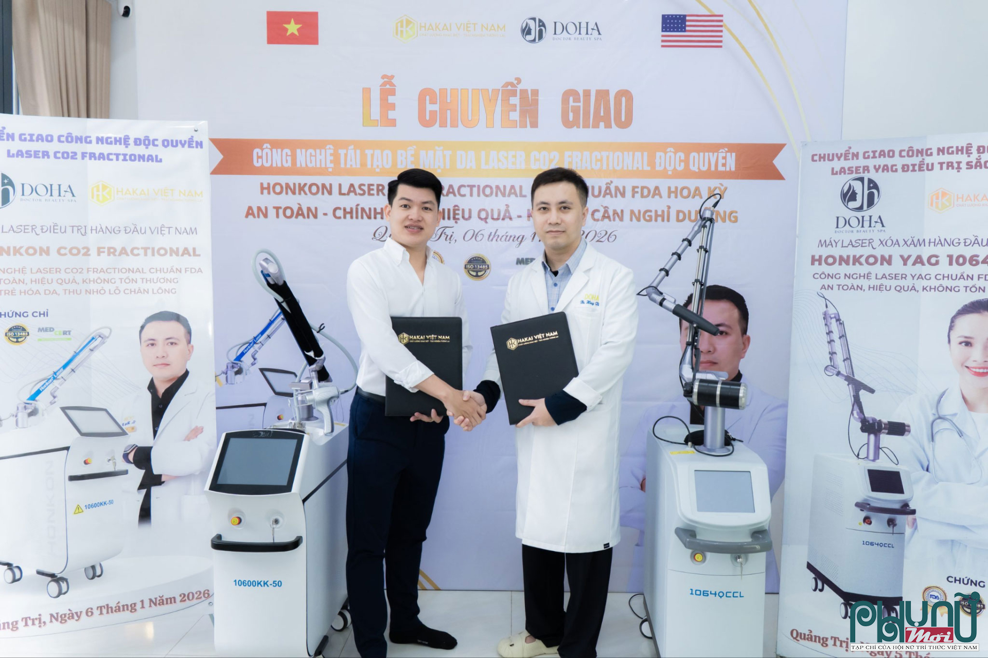 Chuyển giao máy xóa xăm trị nám