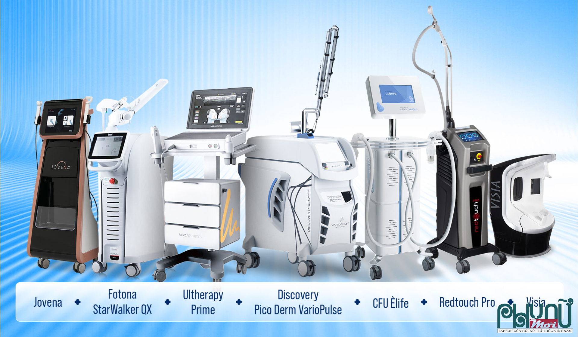 Dàn máy công nghệ cao được Phòng khám Da liễu LG trang bị trên toàn hệ thống