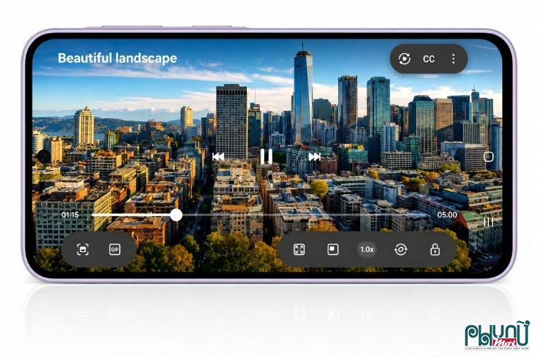Màn hình Super AMOLED sáng rõ, hiển thị mượt mà