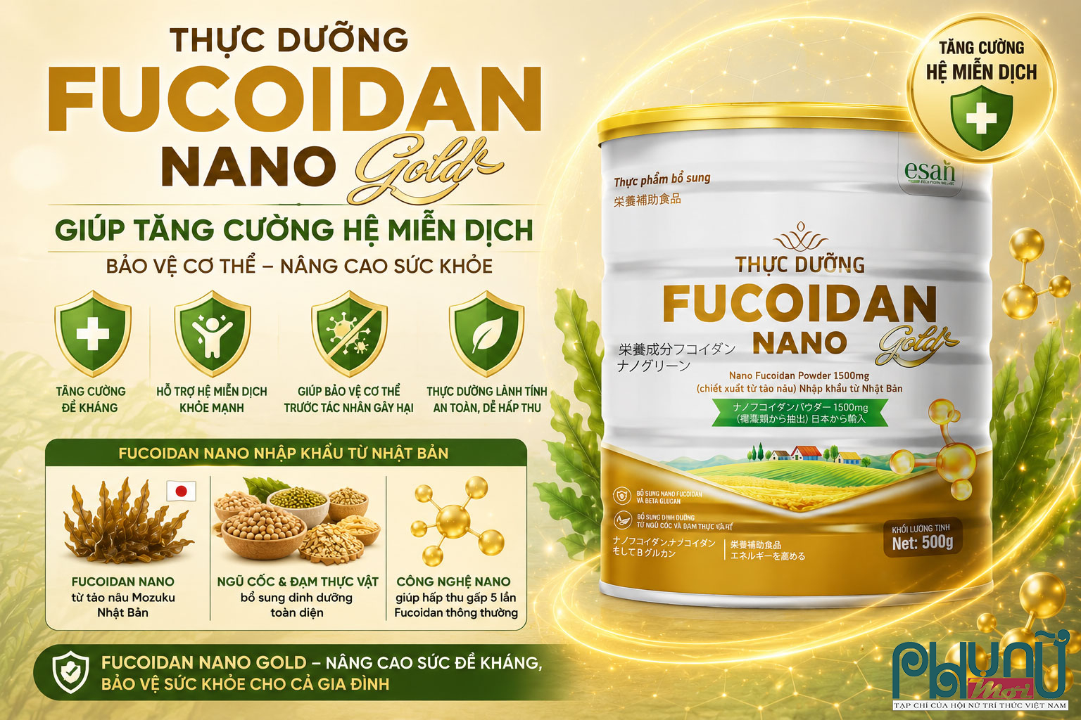 Fucoidan Nano Gold – Sản phẩm được nhiều người lựa chọn