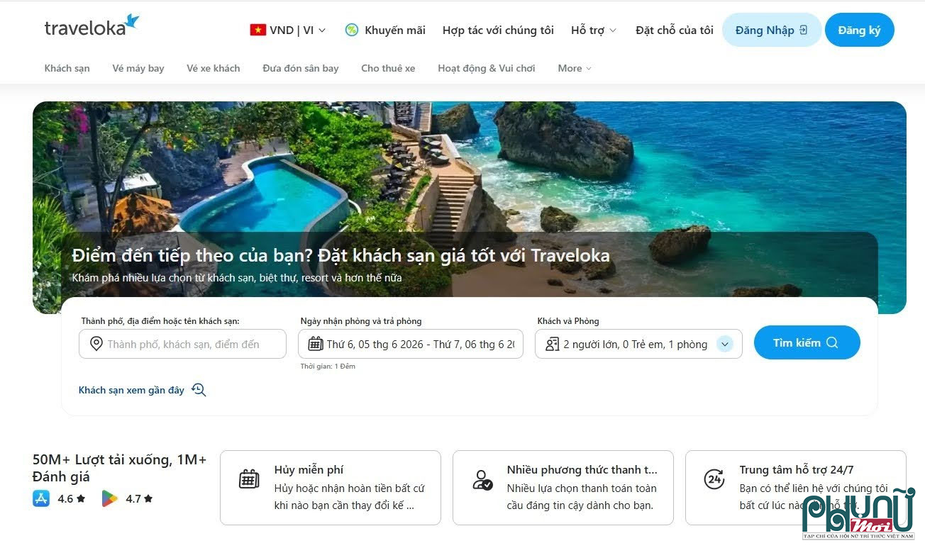 Traveloka - Nền tảng du lịch lý tưởng giúp hành trình du lịch thêm trọn vẹn